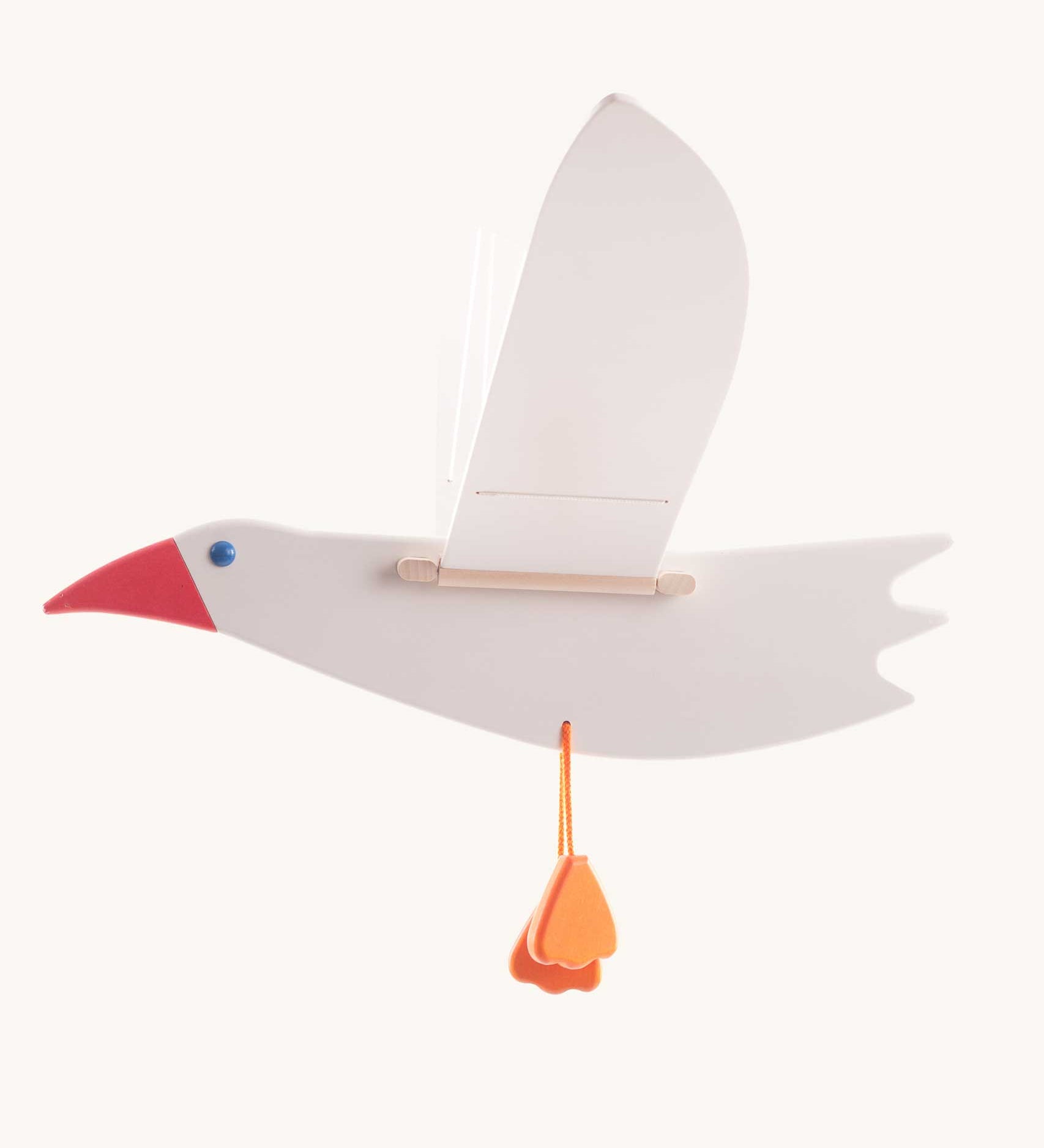 Bajo Seagull Mobile. A wooden mobile perfect for decorating a nursery or playroom.