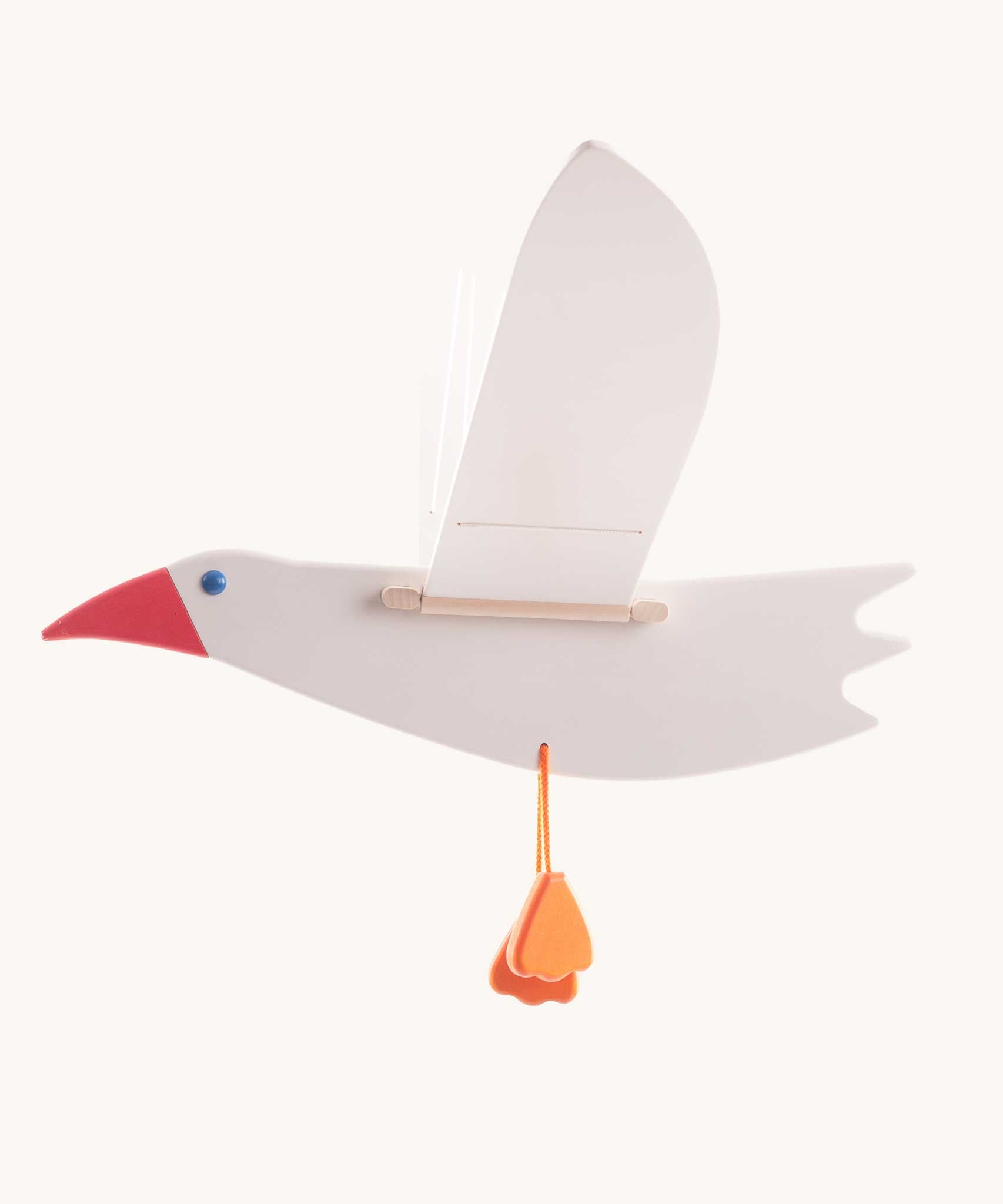 Bajo Seagull Mobile. A wooden mobile perfect for decorating a nursery or playroom.