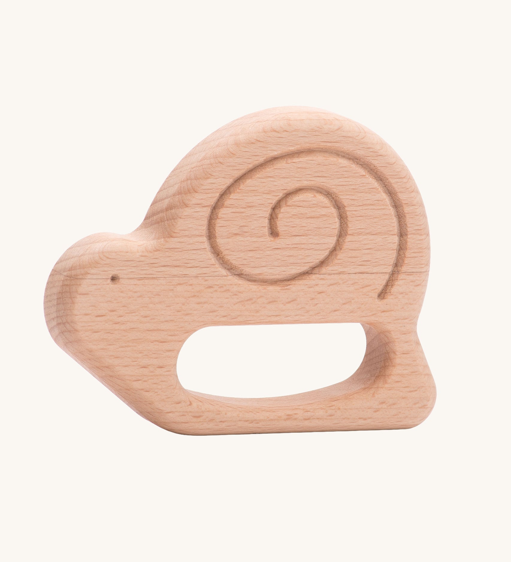 Bajo wooden toys snail baby teether. These heirloom quality toys by Bajo are part of a wide range of wooden toys available here at Babipur. 