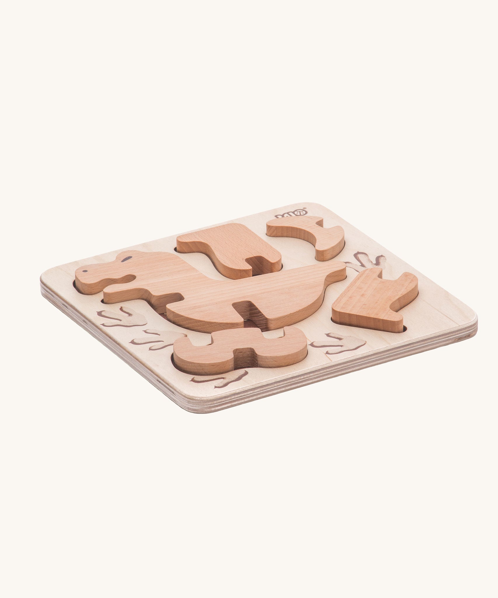 Bajo t-rex dinosaur wooden puzzle and sorter toy. These heirloom quality toys by Bajo are part of a wide range of wooden toys available here at Babipur. 