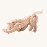 Tobe Endangered Animals Wolf wooden toy figure. Tobe is part of the Bajo family. These heirloom quality toys by Bajo are part of a wide range of wooden toys available here at Babipur. 