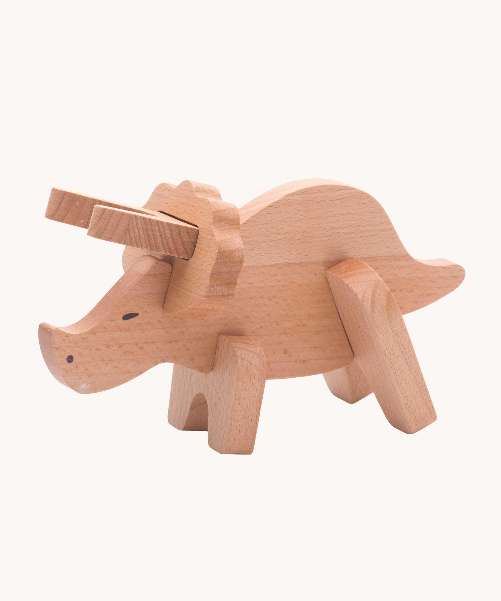 Bajo Triceratops Puzzle and Sorter wooden toy. These heirloom quality toys by Bajo are part of a wide range of wooden toys available here at Babipur. 