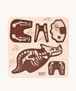 Bajo Triceratops Puzzle and Sorter wooden toy. These heirloom quality toys by Bajo are part of a wide range of wooden toys available here at Babipur. 