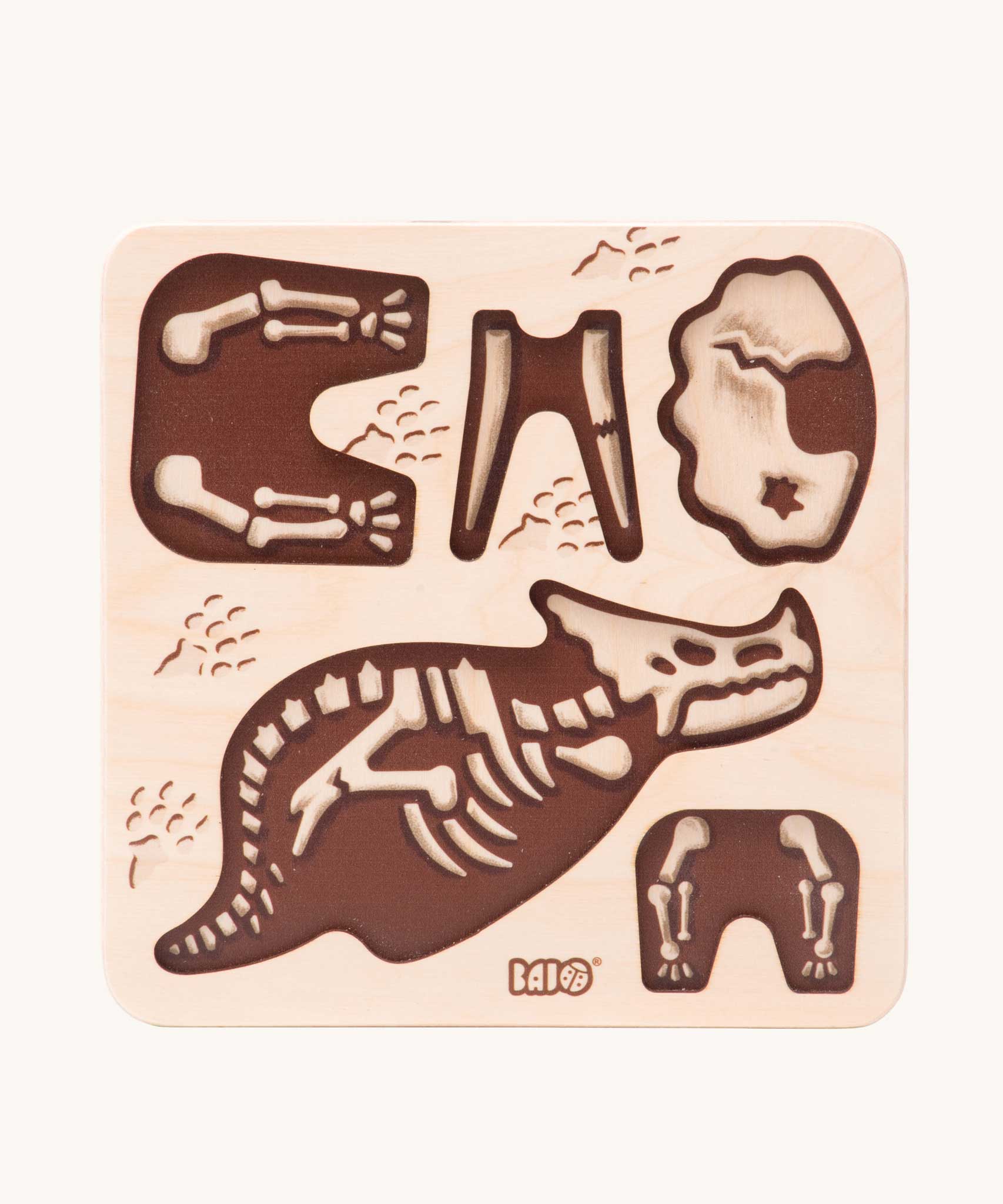 Bajo Triceratops Puzzle and Sorter wooden toy. These heirloom quality toys by Bajo are part of a wide range of wooden toys available here at Babipur. 