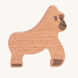 The gorilla from the Bajo Wild Animals Jungle Set. A collection of wooden jungle themed animals. These heirloom quality toys by Bajo are part of a wide range of wooden toys available here at Babipur. 