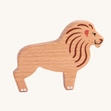The lion from the Bajo Wild Animals Jungle Set. A collection of wooden jungle themed animals. These heirloom quality toys by Bajo are part of a wide range of wooden toys available here at Babipur. 