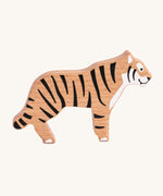 The tiger from the Bajo Wild Animals Jungle Set. A collection of wooden jungle themed animals. These heirloom quality toys by Bajo are part of a wide range of wooden toys available here at Babipur. 