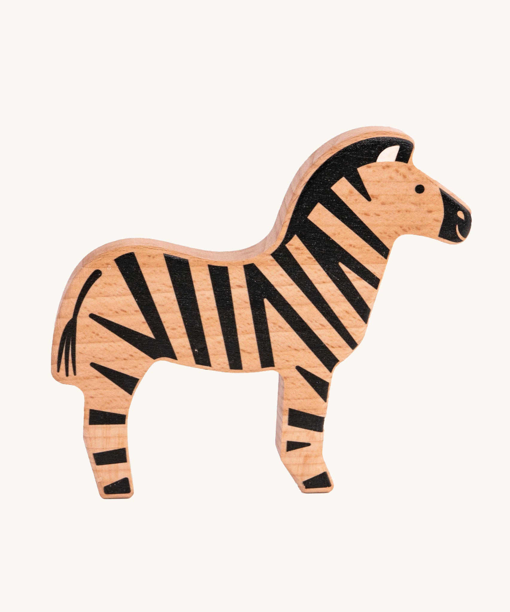 The Zebra from the Bajo Wild Animals Jungle Set. A collection of wooden jungle themed animals. These heirloom quality toys by Bajo are part of a wide range of wooden toys available here at Babipur. 