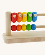 Bajo Sparrow Abacus wooden toy. This abacus has 5 little birds and 5 round counters. These heirloom quality toys by Bajo are part of a wide range of wooden toys available here at Babipur.