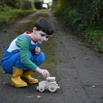 sandpaper being held by a child