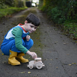 sandpaper being held by a child