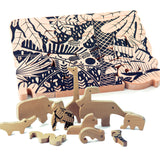 Bajo Jungle Puzzle-Black print