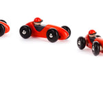 Bajo Wooden Toy Steering Racing Car - Red