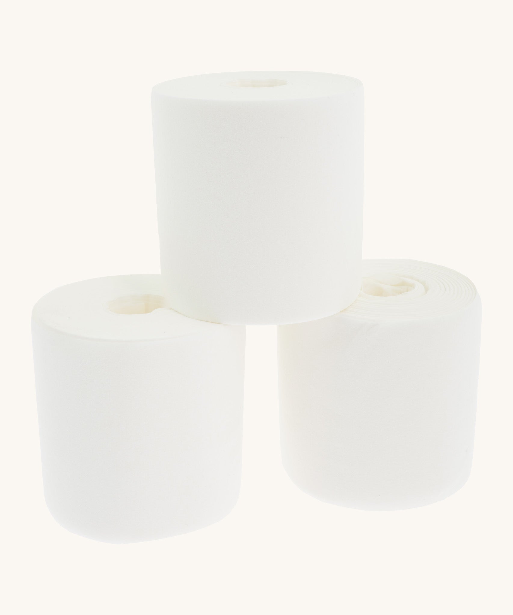 Three rolls of the Bambinex biodegradable paper nappy liners for reusable cloth nappies.