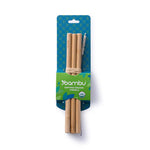 Bambu Reusable Bamboo Straws shown in card packaging pictured on a plain white background
