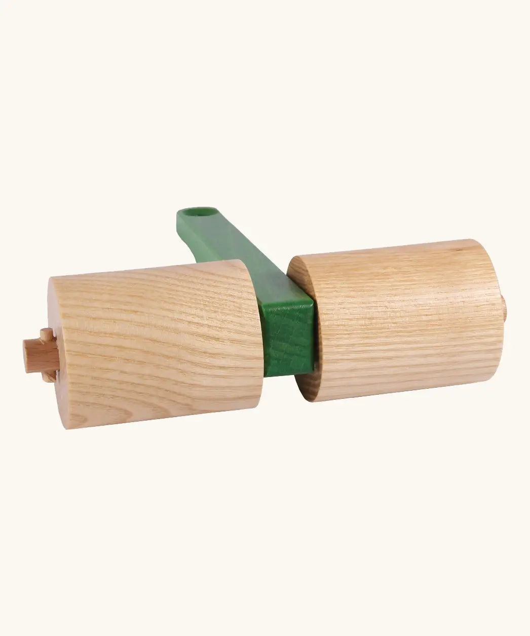 Beck Holzspielzeug wooden farm roller attachment for tractor toy.