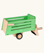 Beck Holzspielzeug traditional wooden toy hay wagon attachment for tractor toy.