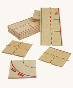 Beck Holzspielzeug Wooden Roads System for Toy Cars. This wooden toy road is part of a wide range of toy vehicles and accessories avaialble at Babipur.