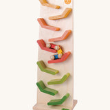 Beck toys wooden cascading tower run made for the millipede car train