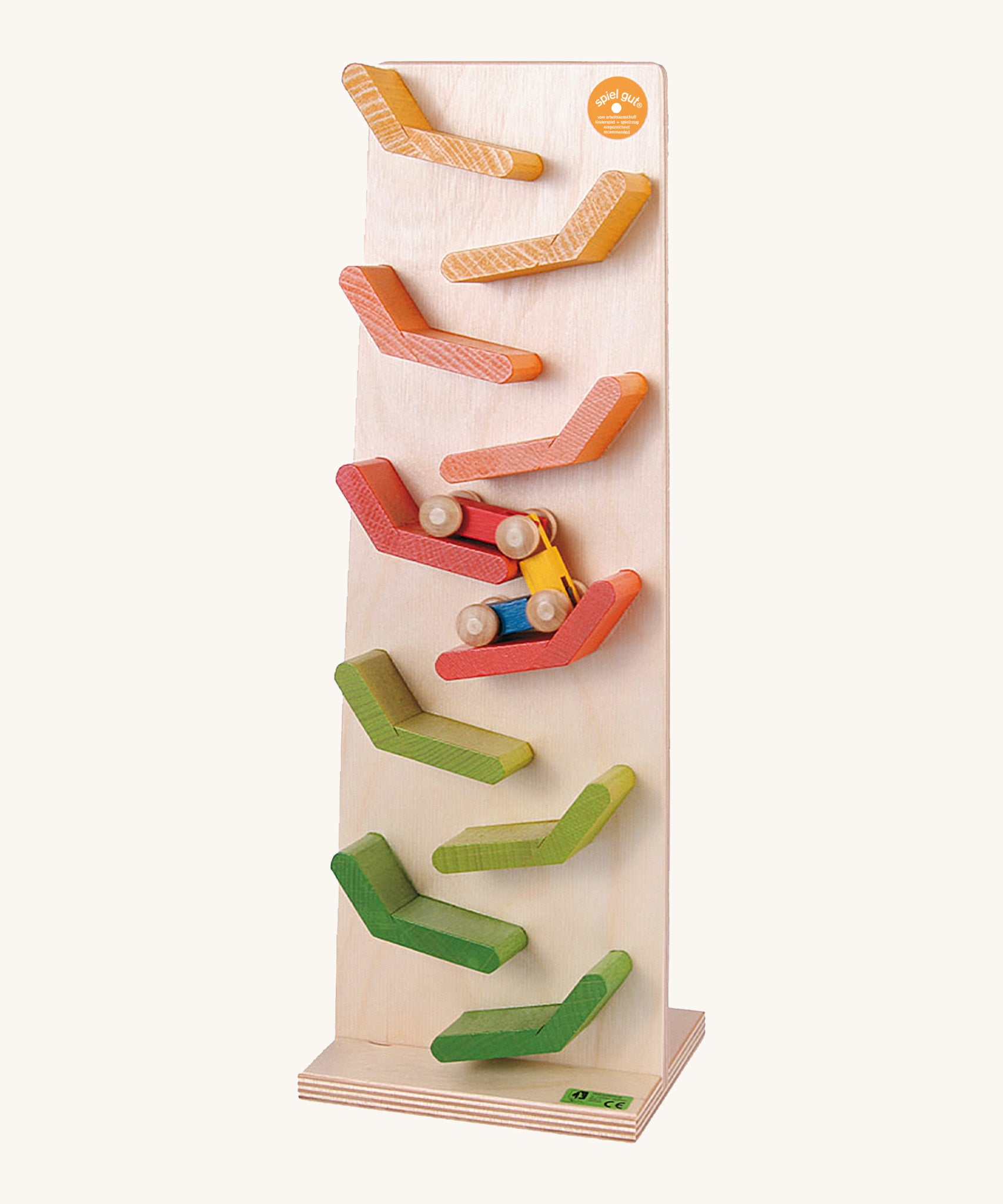 Beck toys wooden cascading tower run made for the millipede car train