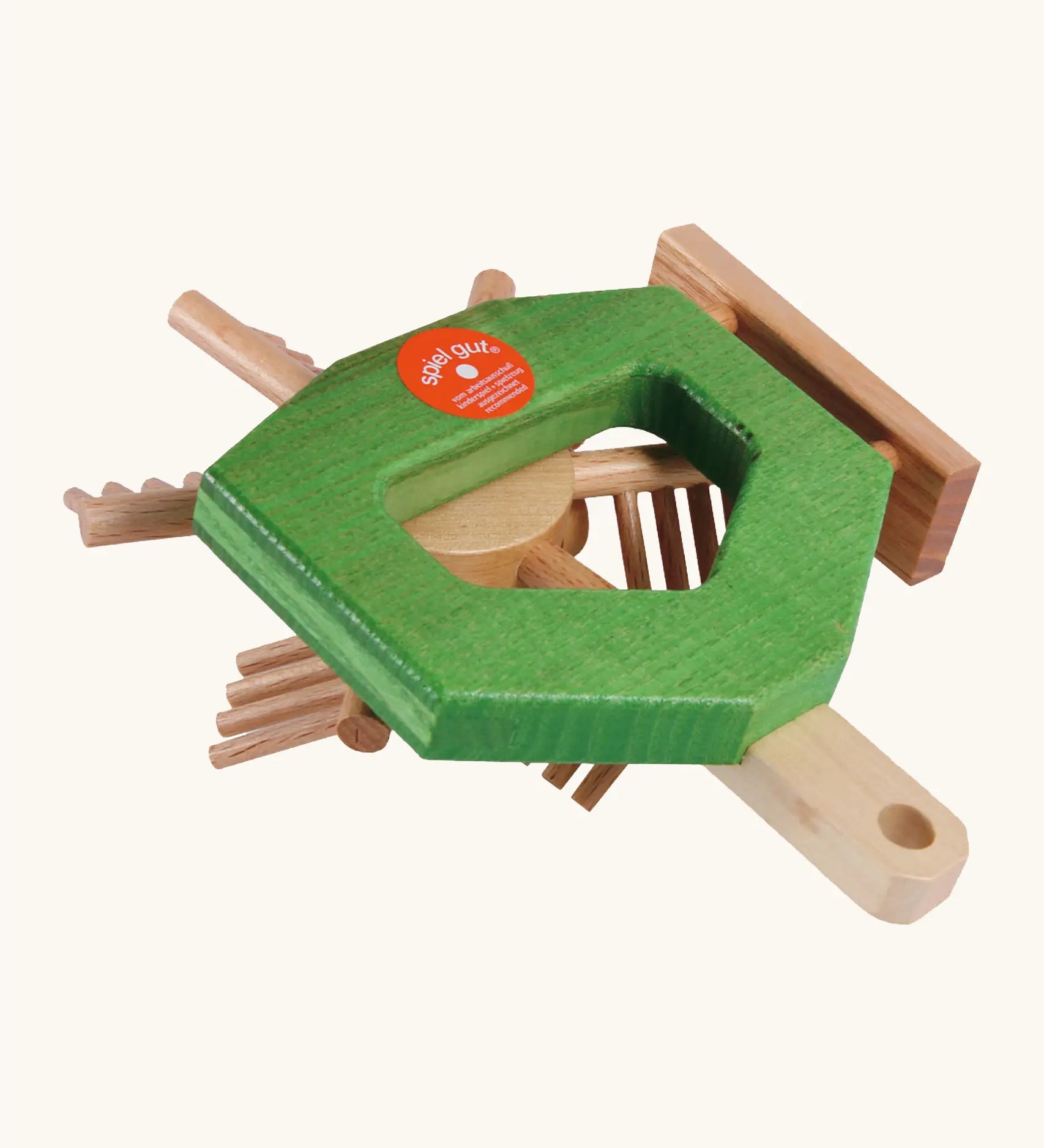 Beck green wooden hay tedder attachment for the farm tractor