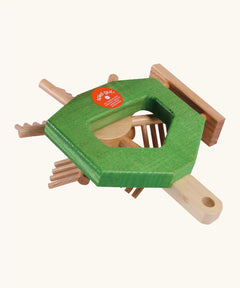 Beck green wooden hay tedder attachment for the farm tractor