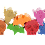 Bee Crayative eco-friendly small halloween crayons stacked up on a white background