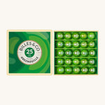Billes & Co kids Greenouille recycled glass marbles uni box open on a white background showing the marbles inside