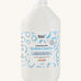 Front view of Bio-D Fragrance-Free Bubble Bath 5 litre refill bottle with white cap and blue circular label design.