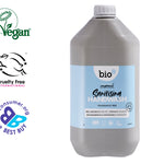 Bio D 5L eco-friendly fragrance free vegan hand sanitising wash on a white background