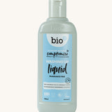 A 750ml bottle of Bio-D fragrance free washing up liquid, available at Babipur