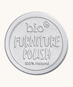 The front of the aluminium tin holding the Bio-D 100% natural furniture polish available at Babipur.