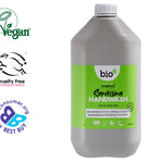 Bio D natural 5L lime and aloe vera hand wash sanitiser on a white background