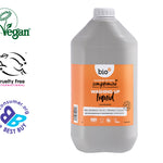 Bio-D natural mandarin eco-friendly 5 litre washing up liquid on a white background