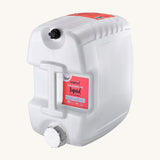 Bio-D 20 litre washing up liquid refill in Pink Grapefruit, shown in its reusable closed loop container with front label visible, available as a bulk eco-friendly refill at Babipur.