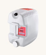 Bio-D 20 litre washing up liquid refill in Pink Grapefruit, shown in its reusable closed loop container with front label visible, available as a bulk eco-friendly refill at Babipur.