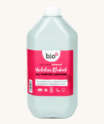 A 5L bottle of Bio-D all purpose sanitiser refill in Yorkshire rhubarb 