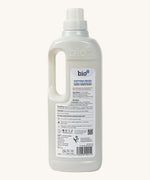 A back view of the Bio-D cotton fresh 1L laundry liquid 