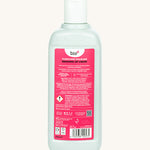 Back view of theBio-D 750ml Yorkshire rhubarb washing up liquid bottle