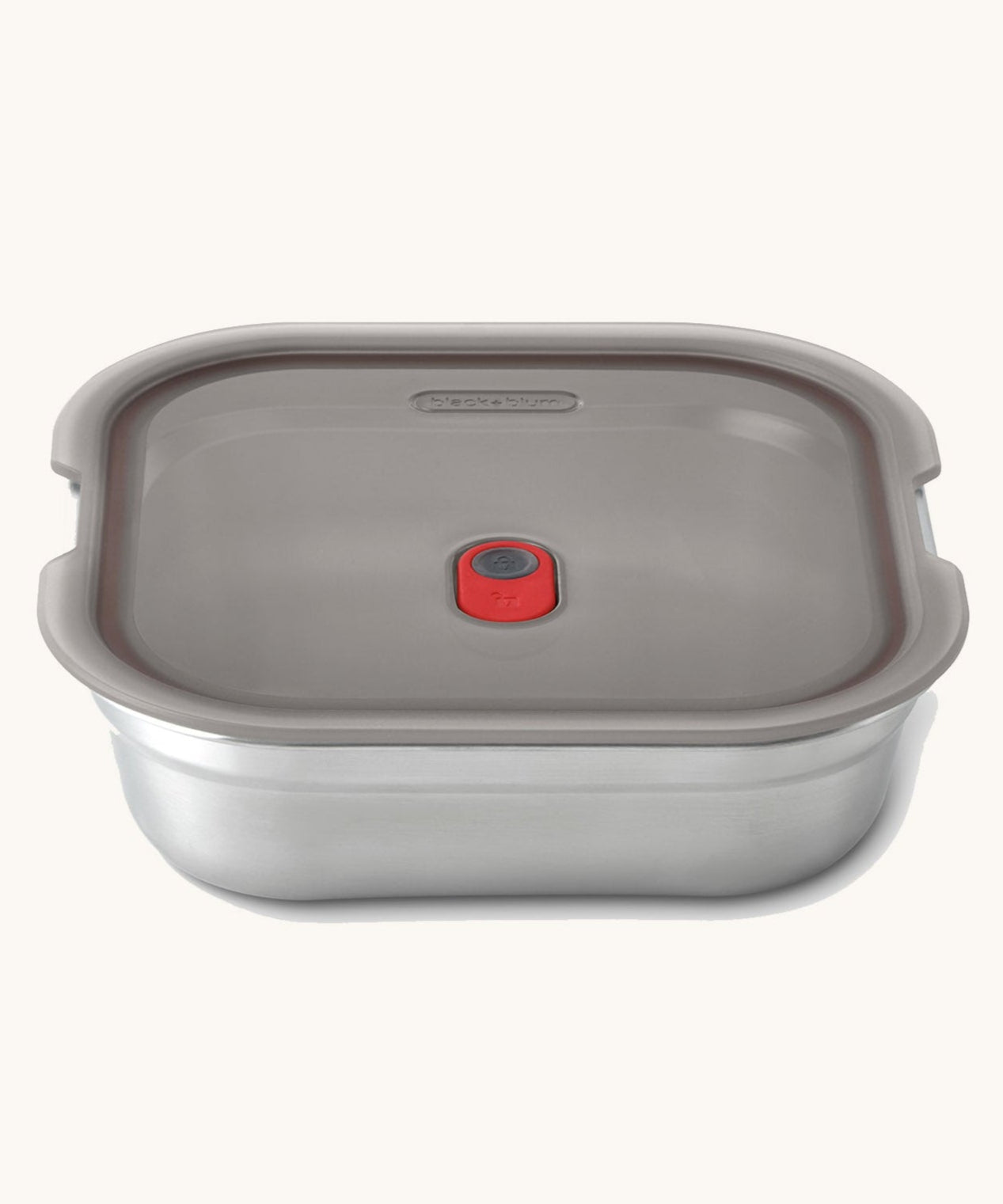 Black + Blum square stainless steel leakproof microwave safe lunchbox available at Babipur. 