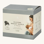 The box of the Lola & Lykke Silicone Breast Shield 2-Pack
