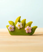 Bumbu handcrafted wooden blossom bush with 3 flowers