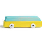 Bumbu handmade wooden car #6 toy on a white background