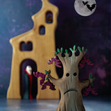 Bumbu Wooden Halloween Handmade Vampire Toy with Bumbu Large Spooky Tree and Bats