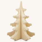 Bumbu large natural wooden pine tree toy on a beige background