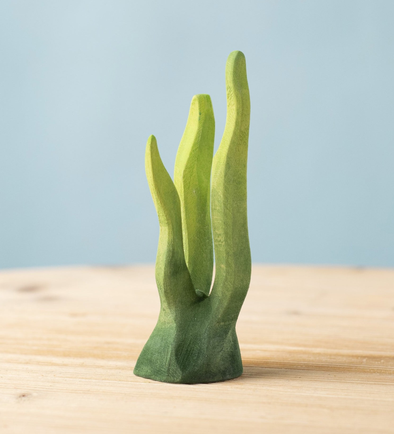 The hand carved large wooden Bumbu seaweed toy, for imaginative play scenes and adding realism to your play