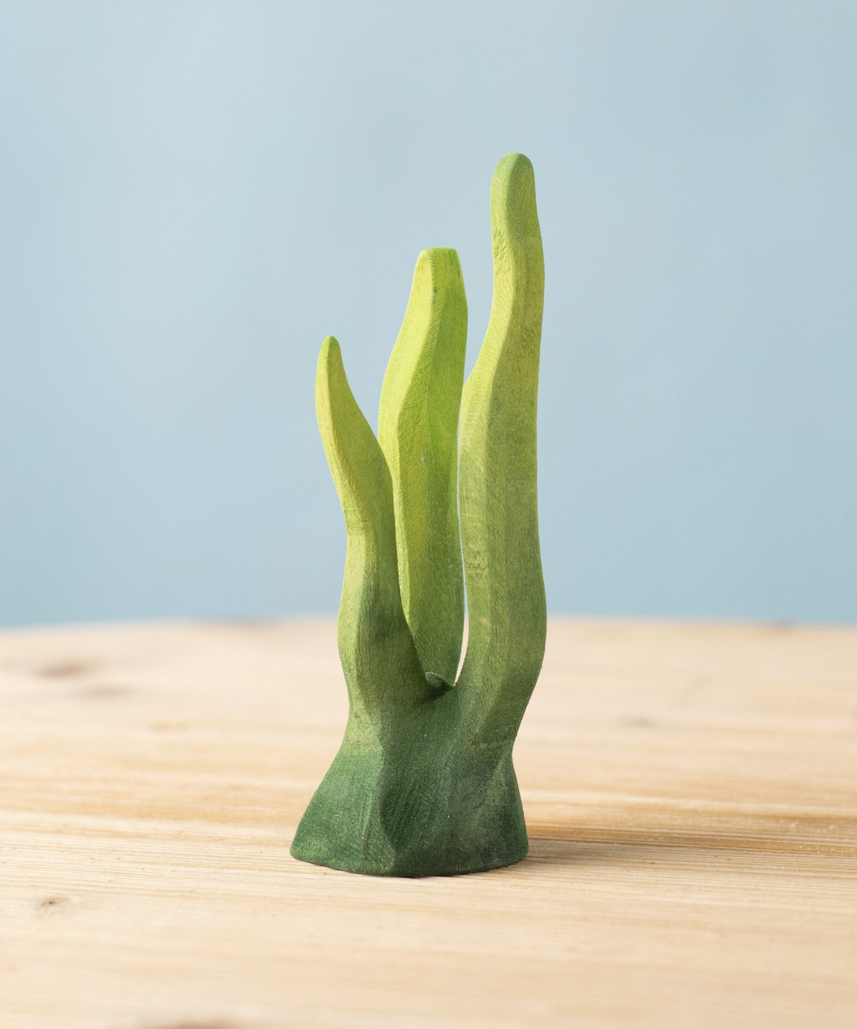 The hand carved large wooden Bumbu seaweed toy, for imaginative play scenes and adding realism to your play