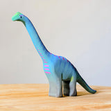 Side on view of the Bumbu Big Wooden Brontosaurus