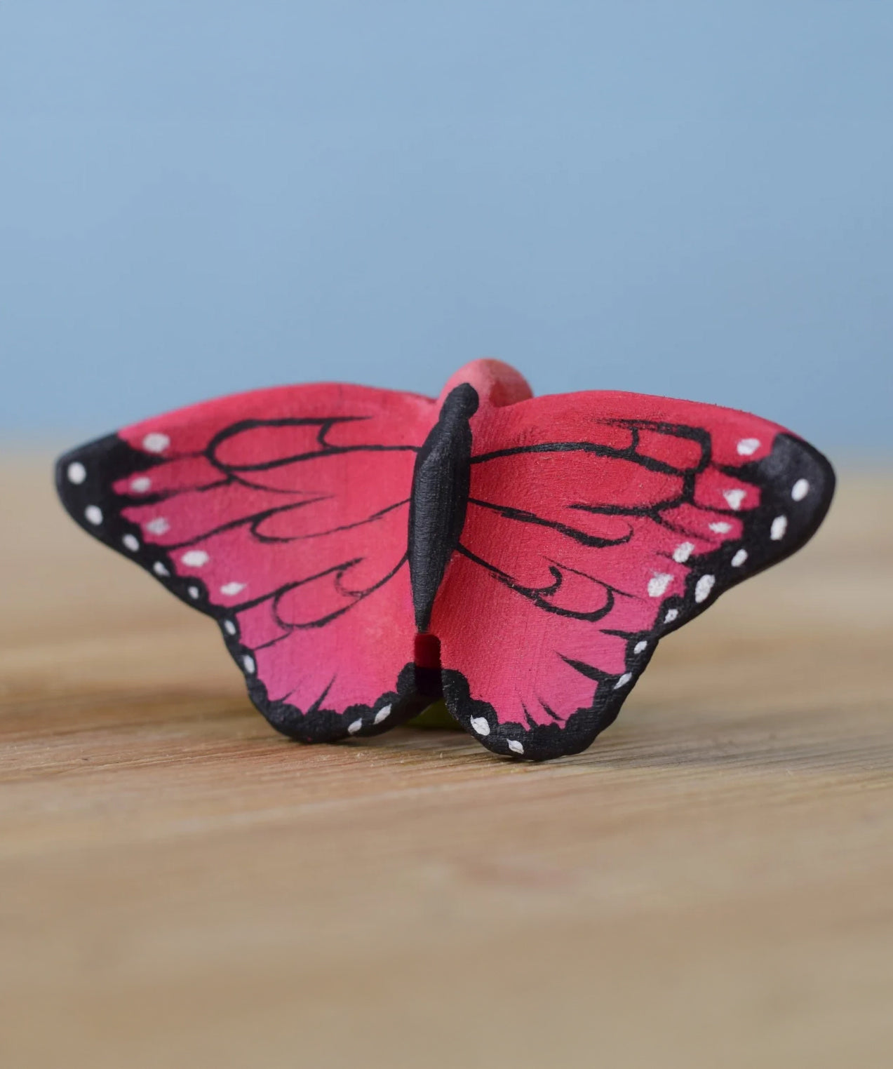 Bumbu Toys Wooden Butterfly in Pink.