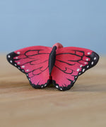 Bumbu Toys Wooden Butterfly in Pink.